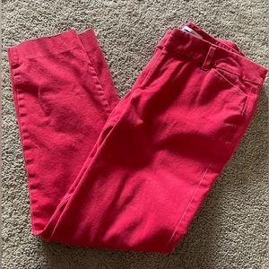 Old Navy Red Robbie Pixie Pant Size 8